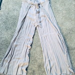 Boho styles split side flow pants